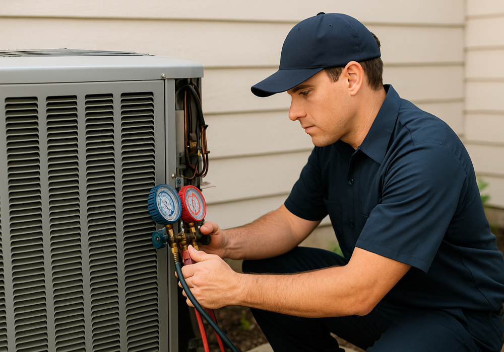 Technician on site